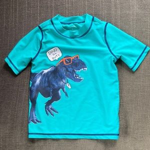 NWOT - Dino swim shirt